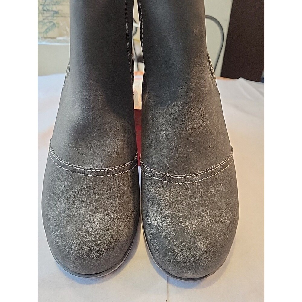 Jambu JBU boots, women's 10, Dark Gray With Zipper, NEW